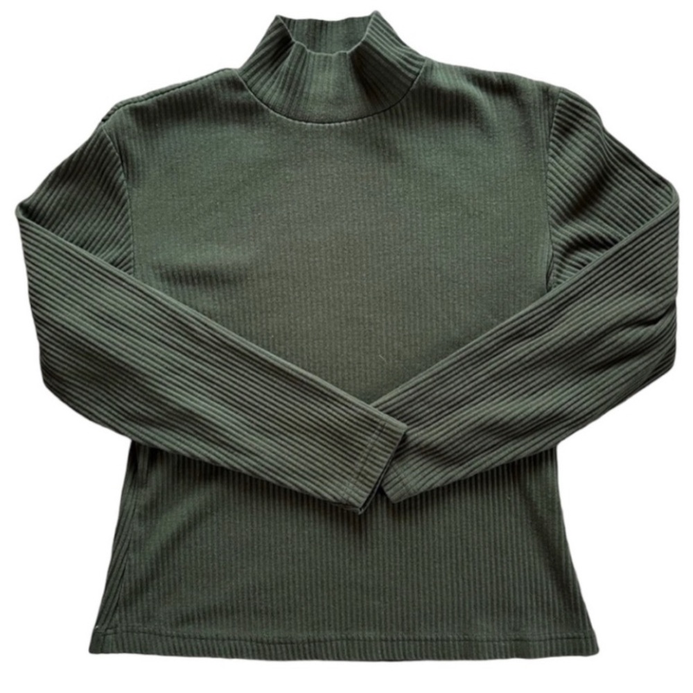 Paris Sport Club Woman’s Green Long Sleeve Turtleneck Shirt